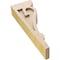 Ekena Millwork 3"W x 6"D x 18"H Thin Mayflower Rough Cedar Woodgrain TimberThane Corbel, Primed Tan CORUR03X06X18MAYRCPR - alternate 3